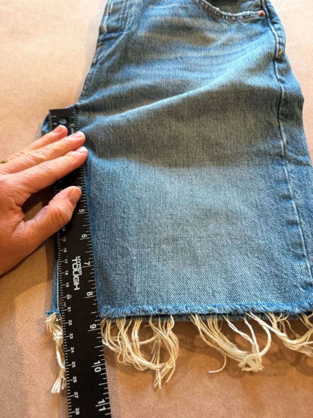 Madewell Long Denim Shorts in Pedersen Wash • size 23 • NWT• Pedersen Wash